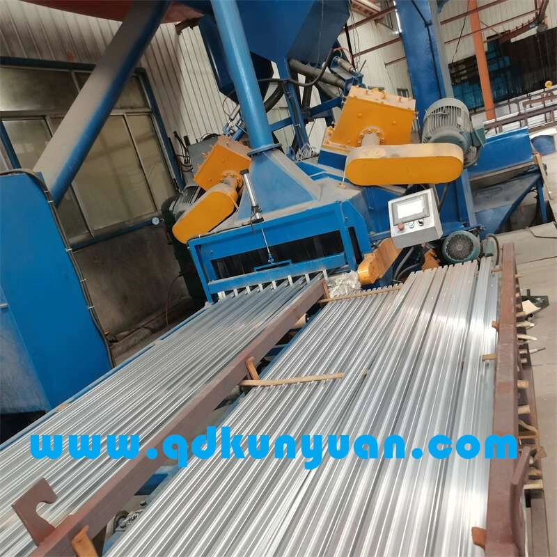 Qas90-25 Roller Conveyor Shot Blasting Machine for Aluminum Profile Surface Cleaning Abrator