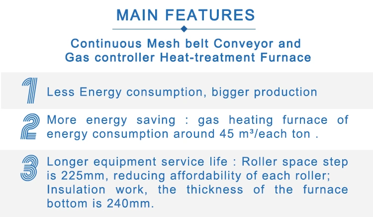 2022 Electric and Gas Heating Mesh Belt Furnace